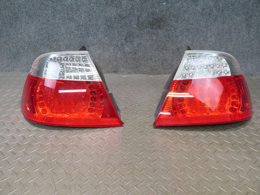 04-06 BMW E46 330ci Convert Rear Left & Right LED Outer Tail Light Lamp Set OEM