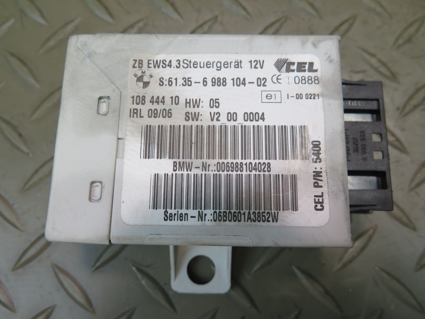 05-06 BMW E46 330Ci M54 Conv A/T ECU ECM Ignition Immo EWS IV Lock KEY Set OEM