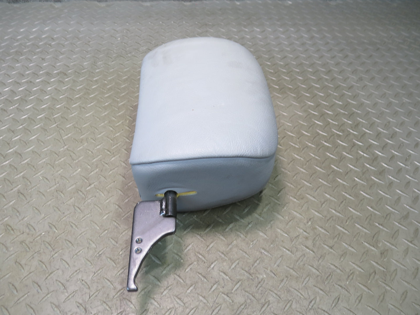 01-06 BMW E46 330Ci Convertible Set of 2 Front Leather Seat Headrest Gray OEM
