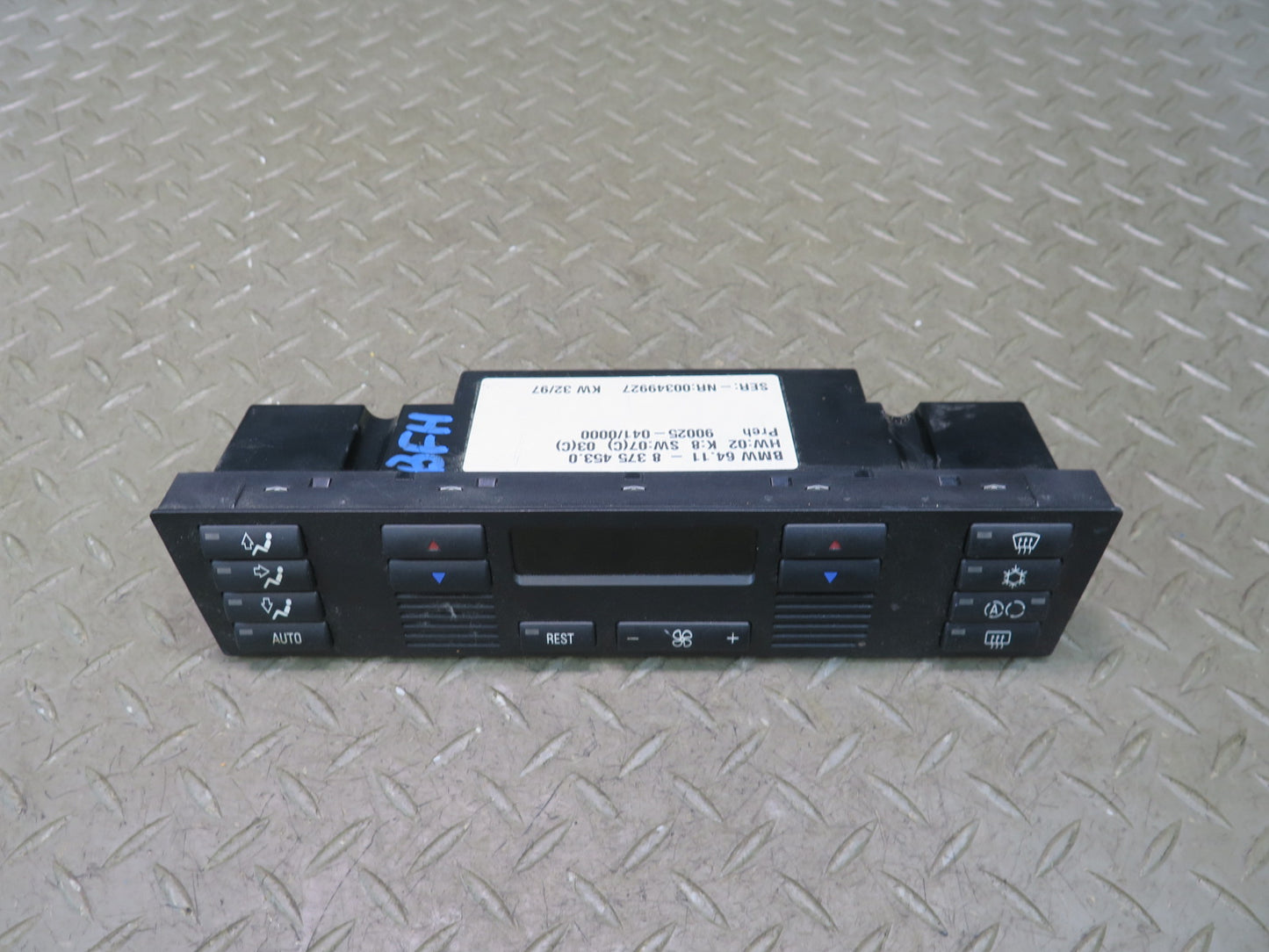 97-03 BMW E39 540i A/C Heater Climate Control Switch  Panel 8375453 OEM