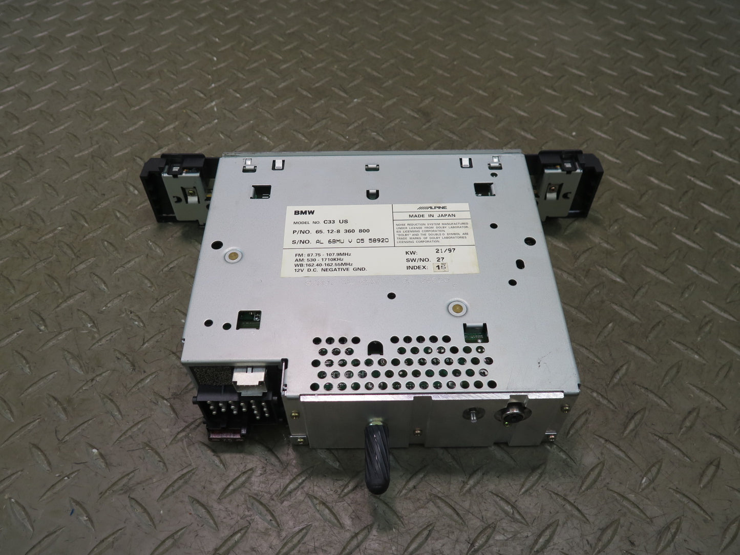 97-99 BMW E39 540i Cassette Player 8360800 OEM