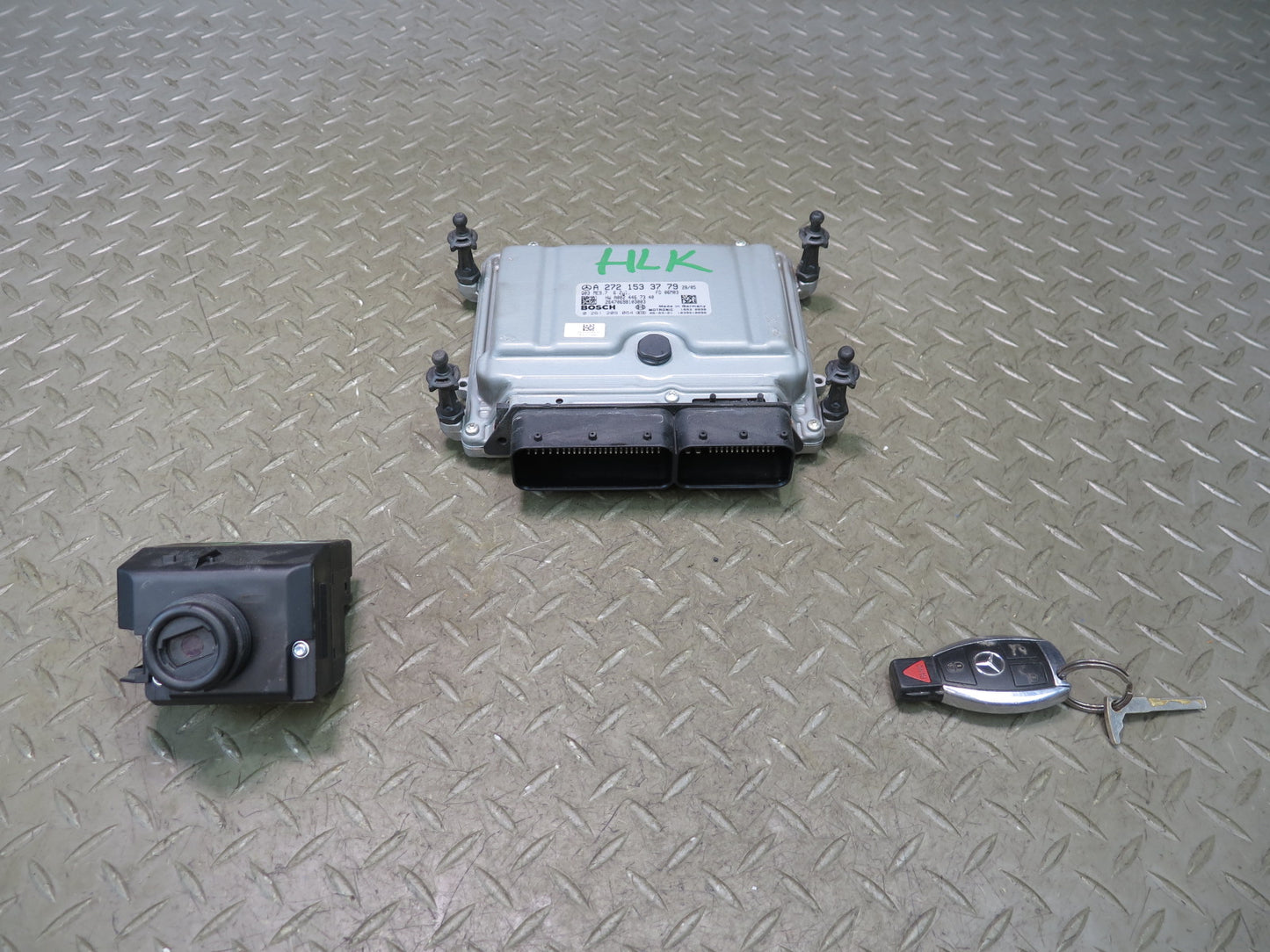 2006 Mercedes R171 SLK350 M272 Engine ECU ECM Ignition Switch Lock KEY Set OEM