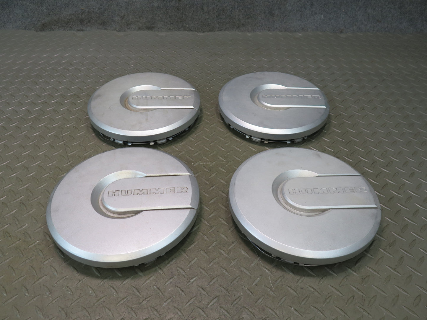 2003-2007 Hummer H2 Front & Rear Wheel Hub Center Cap Cover Set of 4