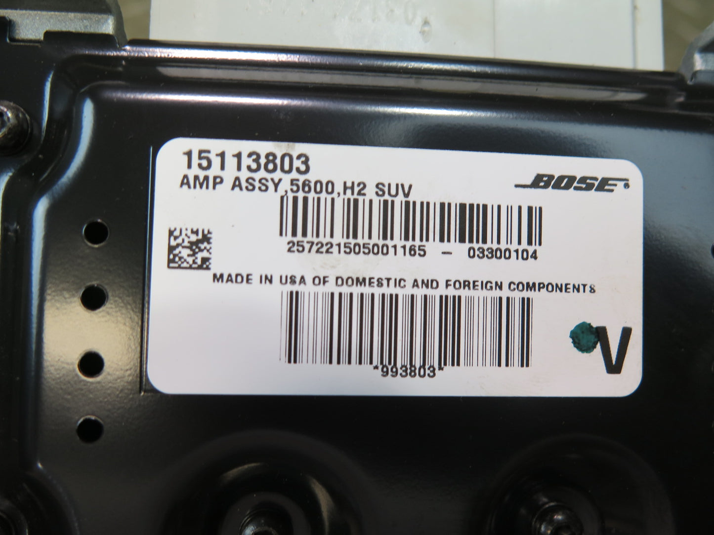 2004-2007 Hummer H2 Bose Radio Audio Amplifier AMP 15113803