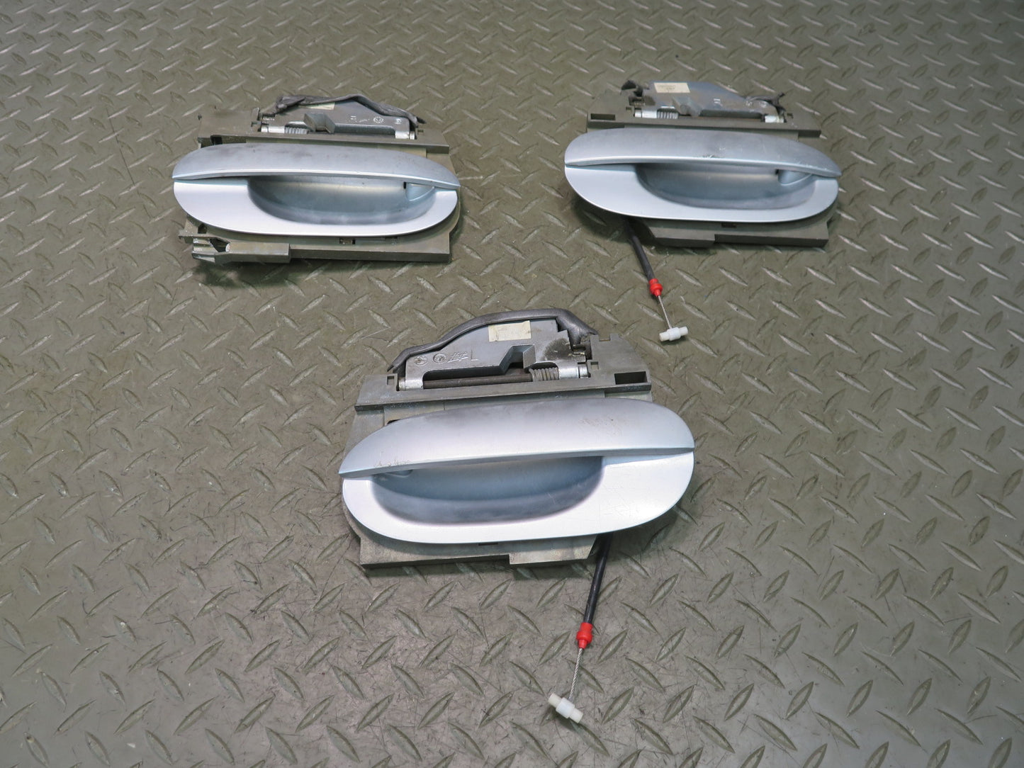97-03 BMW E39 540i Set of 3 Front & Rear Left Right Door Exterior Handle OEM
