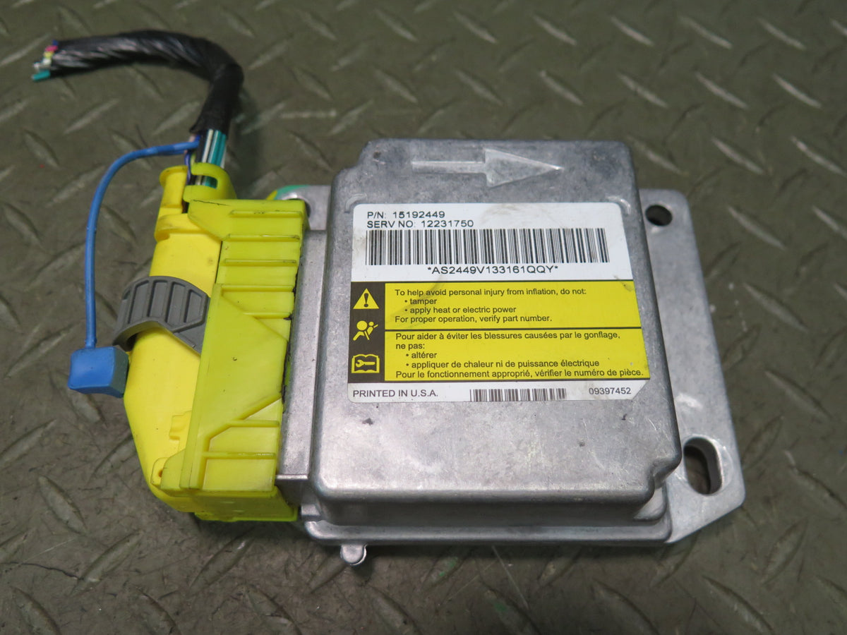 03-04 HUMMER H2 SRS AIRBAG CONTROL MODULE UNIT W/ SENSOR SET OEM
