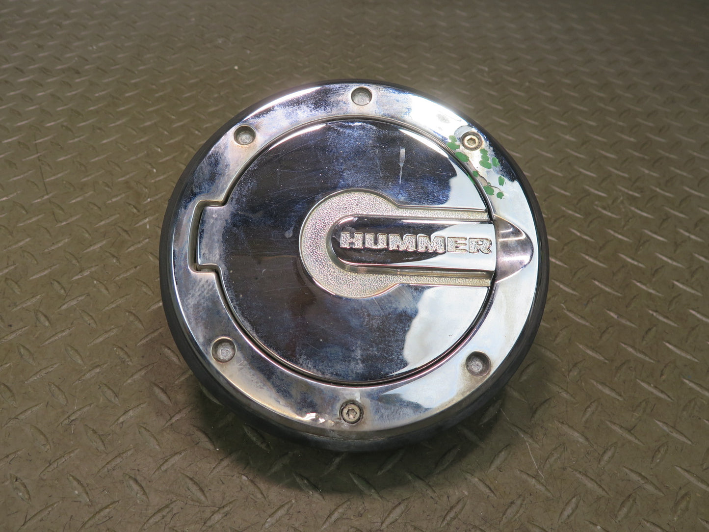 2003-2007 Hummer H2 Fuel Door Lid Chrome Cover W/ Housing