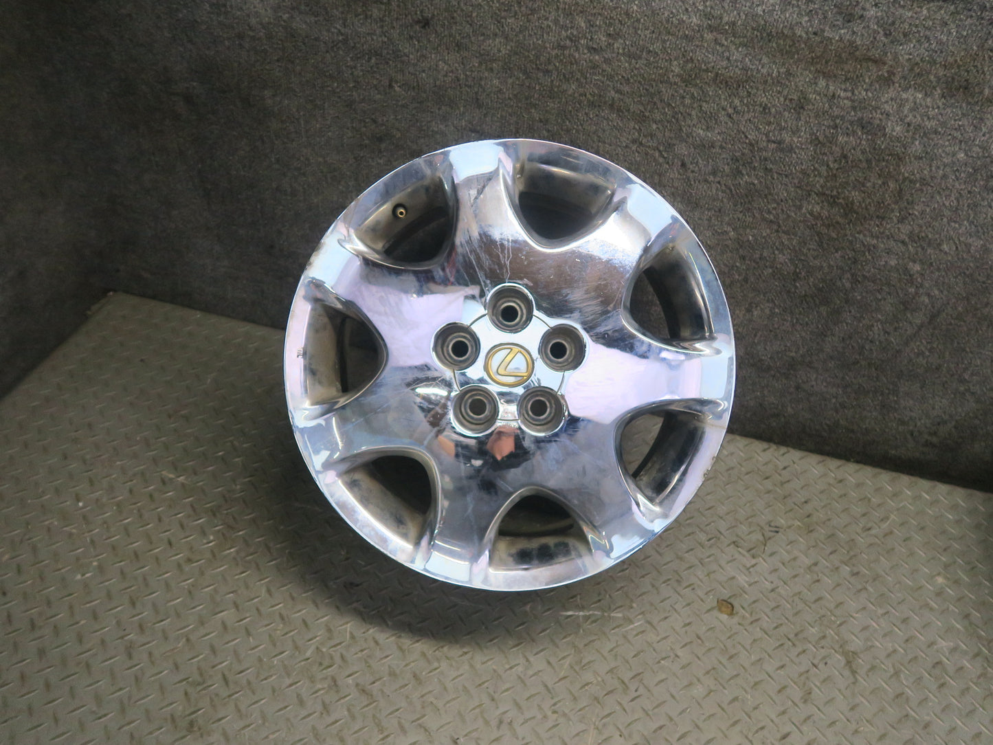 01-03 Lexus UCF30 LS430 Set of 4 Alloy R17" Wheel Rim 17x7.5JJ ET45 Chrome OEM