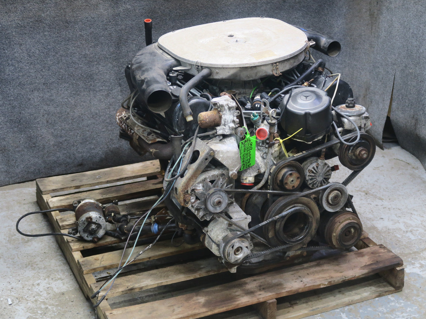 86-91 Mercedes W126 560SEL M117 117.968 5.6L A/T Complete Engine Motor 107K OEM