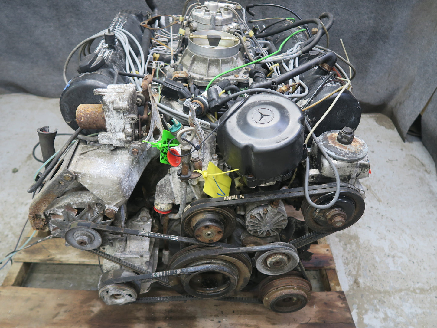 86-91 Mercedes W126 560SEL M117 117.968 5.6L A/T Complete Engine Motor 107K OEM