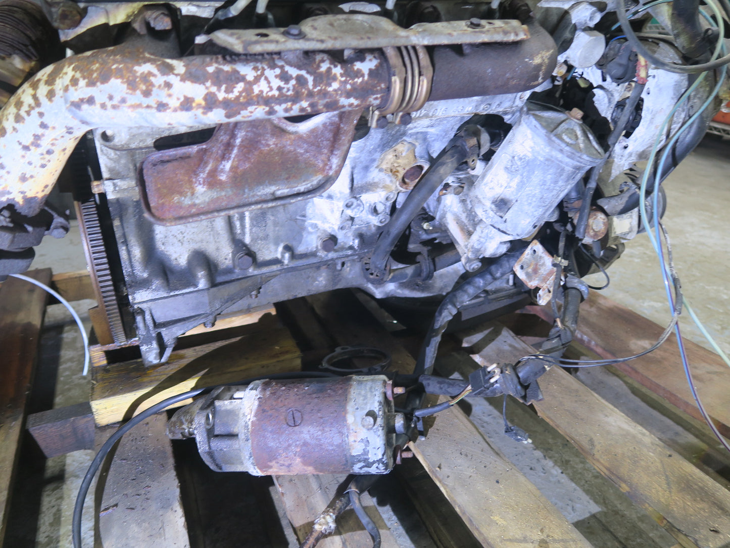 86-91 Mercedes W126 560SEL M117 117.968 5.6L A/T Complete Engine Motor 107K OEM