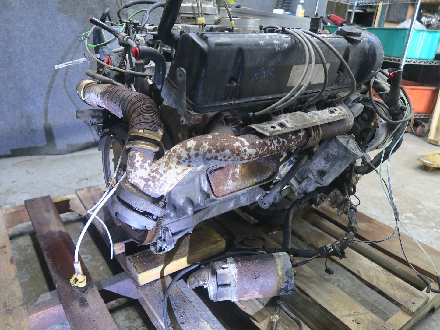 86-91 Mercedes W126 560SEL M117 117.968 5.6L A/T Complete Engine Motor 107K OEM