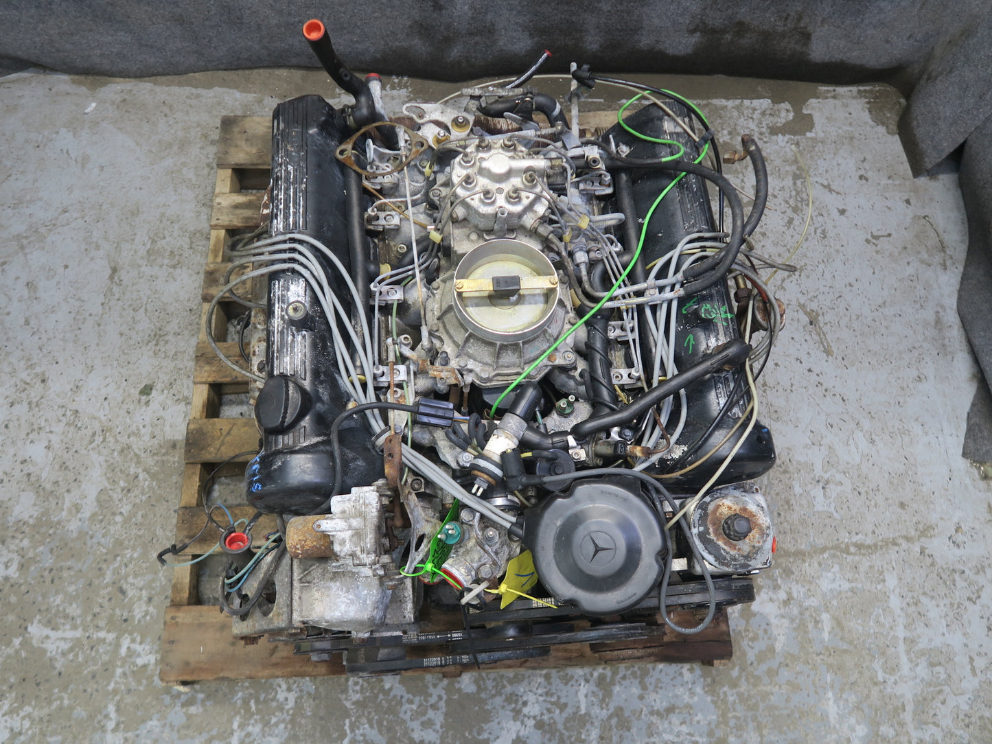 86-91 Mercedes W126 560SEL M117 117.968 5.6L A/T Complete Engine Motor 107K OEM