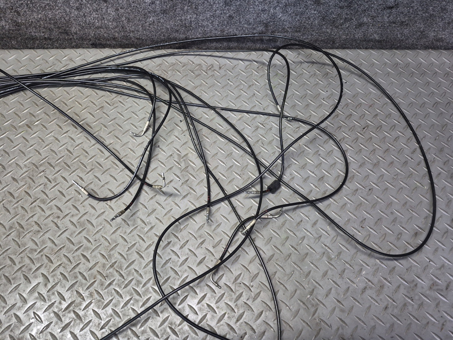 96-02 Mercedes R129 Sl-class Convertible TOP Roof Hydraulic Line Cable Set OEM