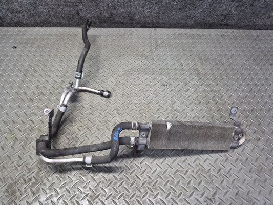 10-19 Nissan 370Z Z34 Convertible Power Steering Hose Pipe Line Oil Cooler Dmgd