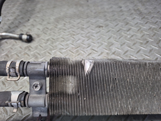10-19 Nissan 370Z Z34 Convertible Power Steering Hose Pipe Line Oil Cooler Dmgd