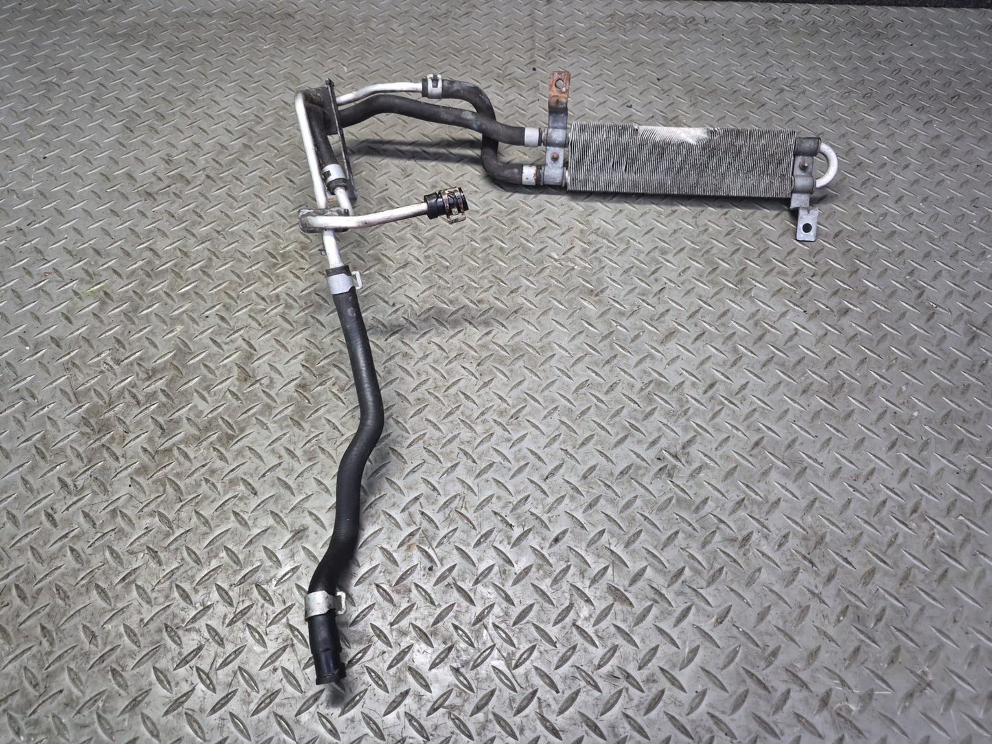 10-19 Nissan 370Z Z34 Convertible Power Steering Hose Pipe Line Oil Cooler Dmgd