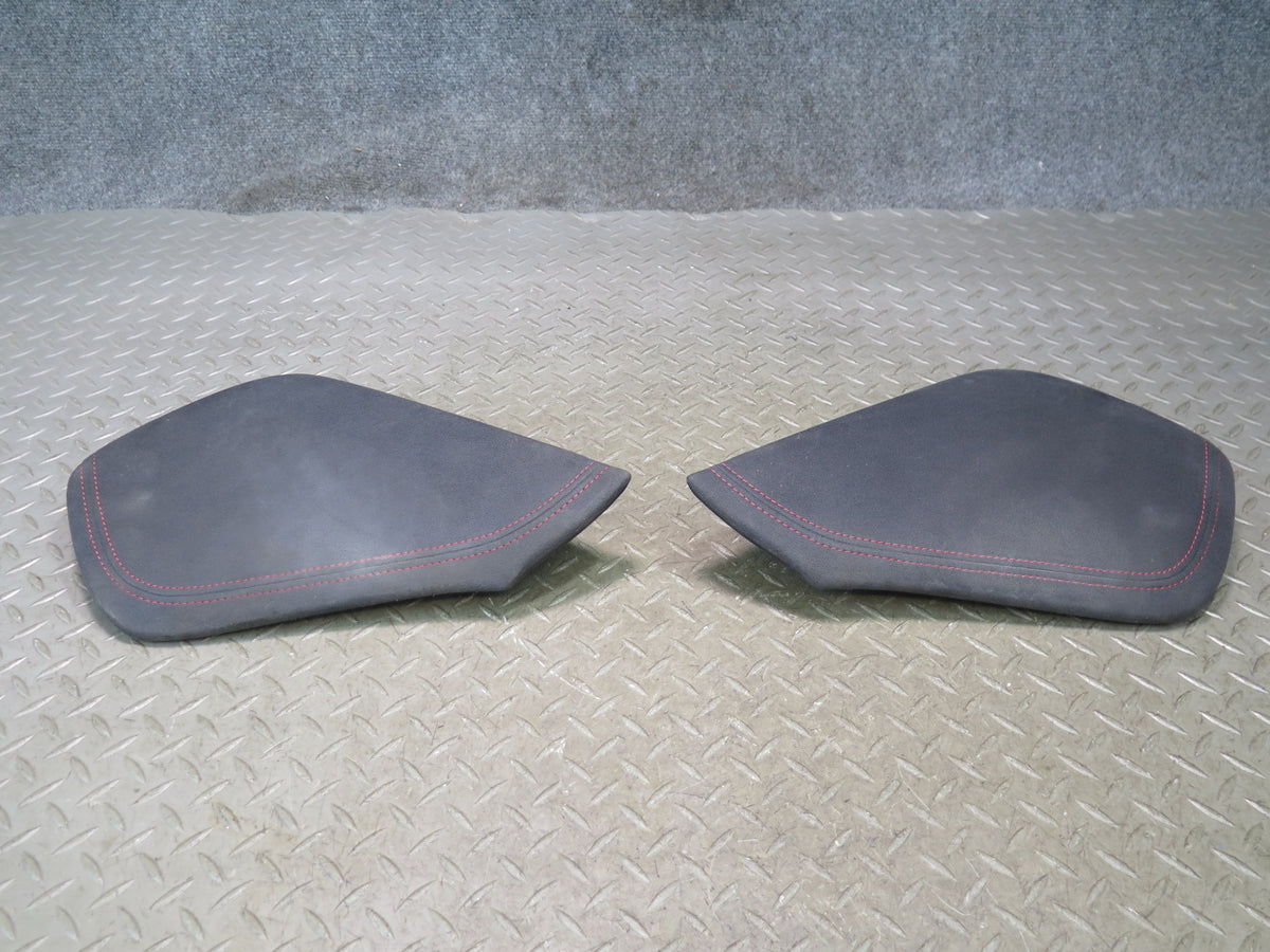 15-19 Nissan Z34 370Z Coupe Nismo Center Console RED Stitch Suede Trim Panel Set