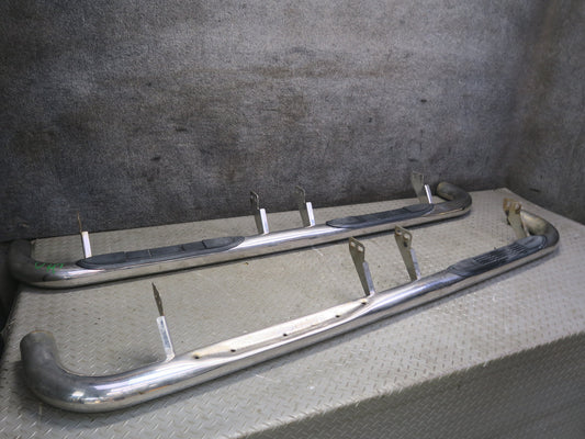 2003-2009 Hummer H2 Left & Right Side Running Step Board Guard Set of 2 Damaged