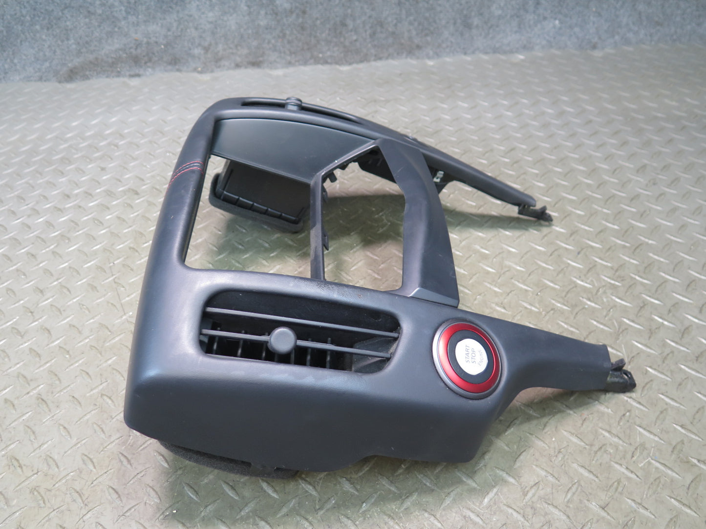 15-20 Nissan Z34 370Z Nismo Dash Trim Bezel Panel RED Start Stop Switch OEM