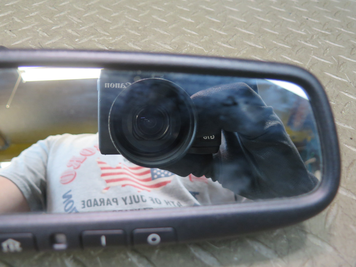 14-18 Nissan 370Z Z34 Coupe Interior Rear View Mirror Auto Dimm w Homelink OEM