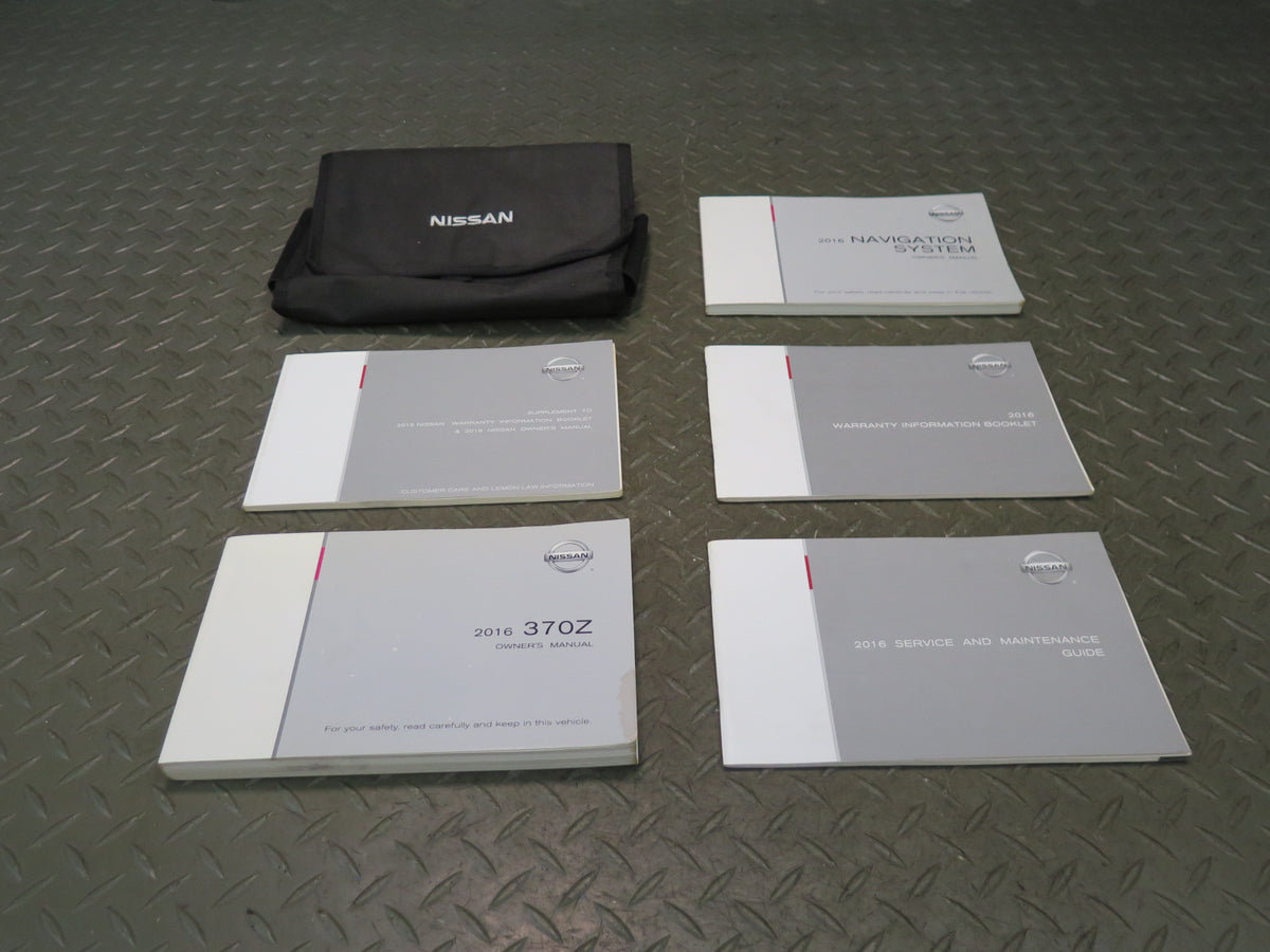 2016 Nissan Z34 370Z Nismo Tech Coupe Owners Guide Manual Book Set w Case OEM