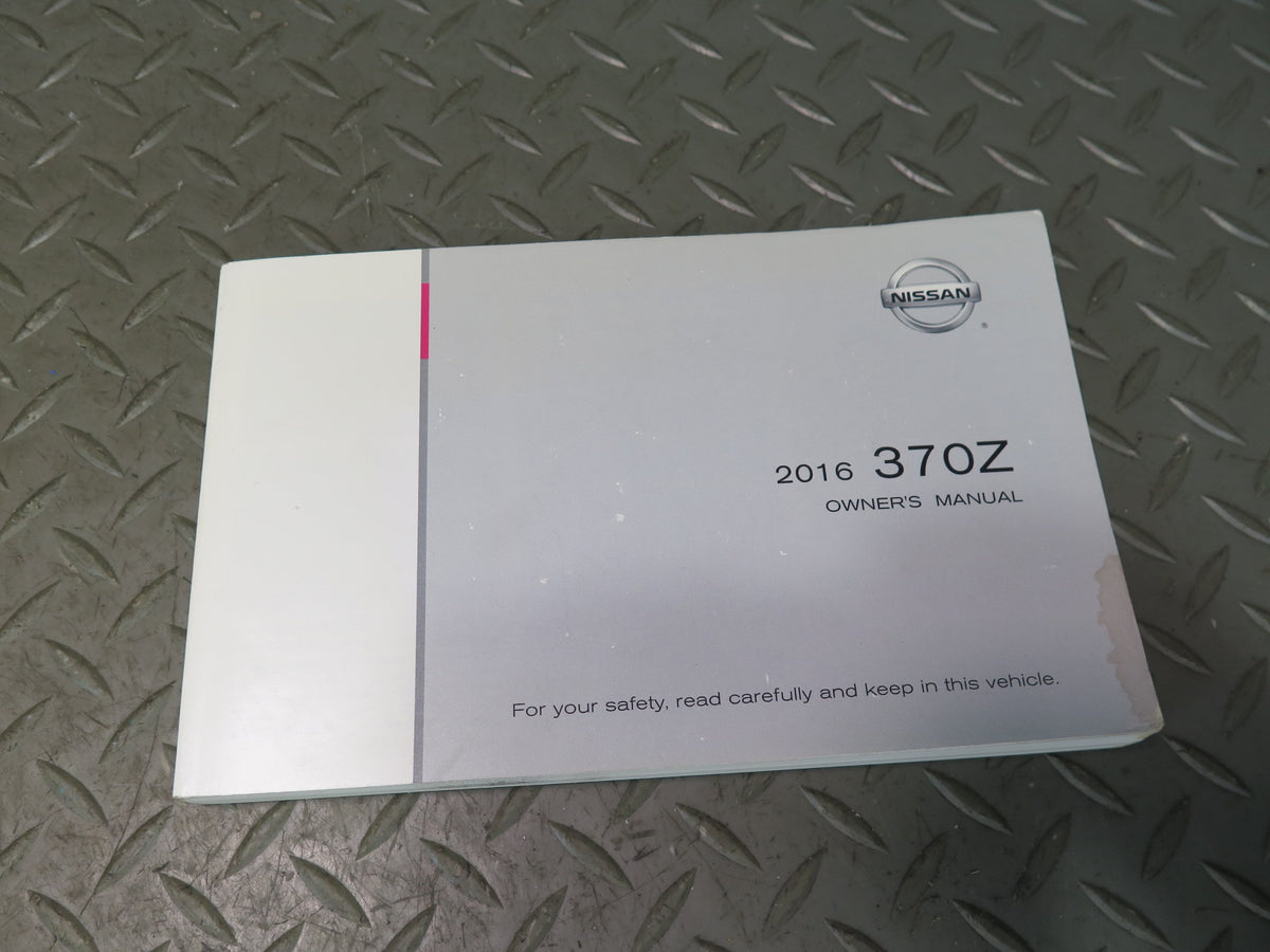 2016 Nissan Z34 370Z Nismo Tech Coupe Owners Guide Manual Book Set w Case OEM
