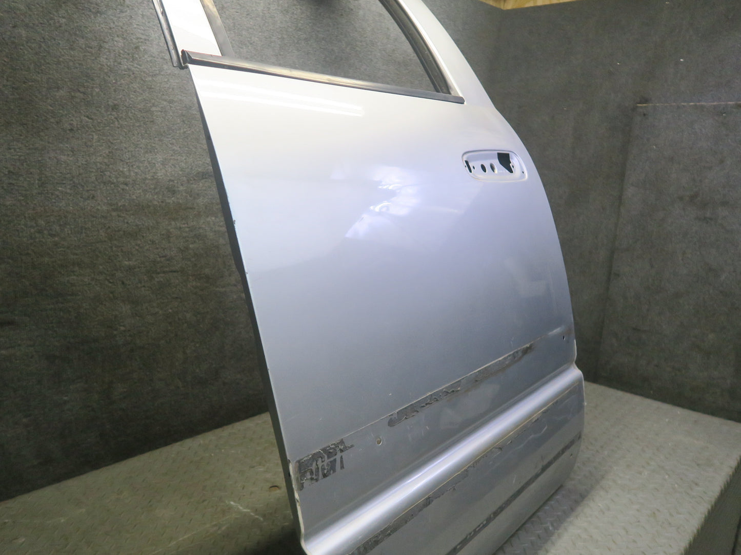02-08 Dodge RAM 1500 DR Crew CAB Rear Left Door Shell Panel Bright Silver OEM