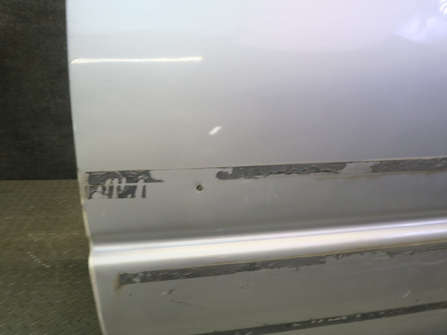 02-08 Dodge RAM 1500 DR Crew CAB Rear Left Door Shell Panel Bright Silver OEM