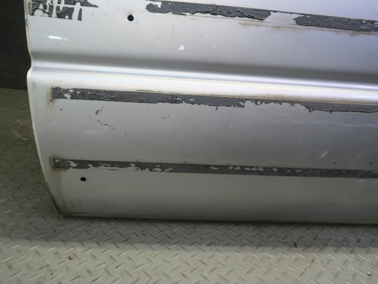 02-08 Dodge RAM 1500 DR Crew CAB Rear Left Door Shell Panel Bright Silver OEM