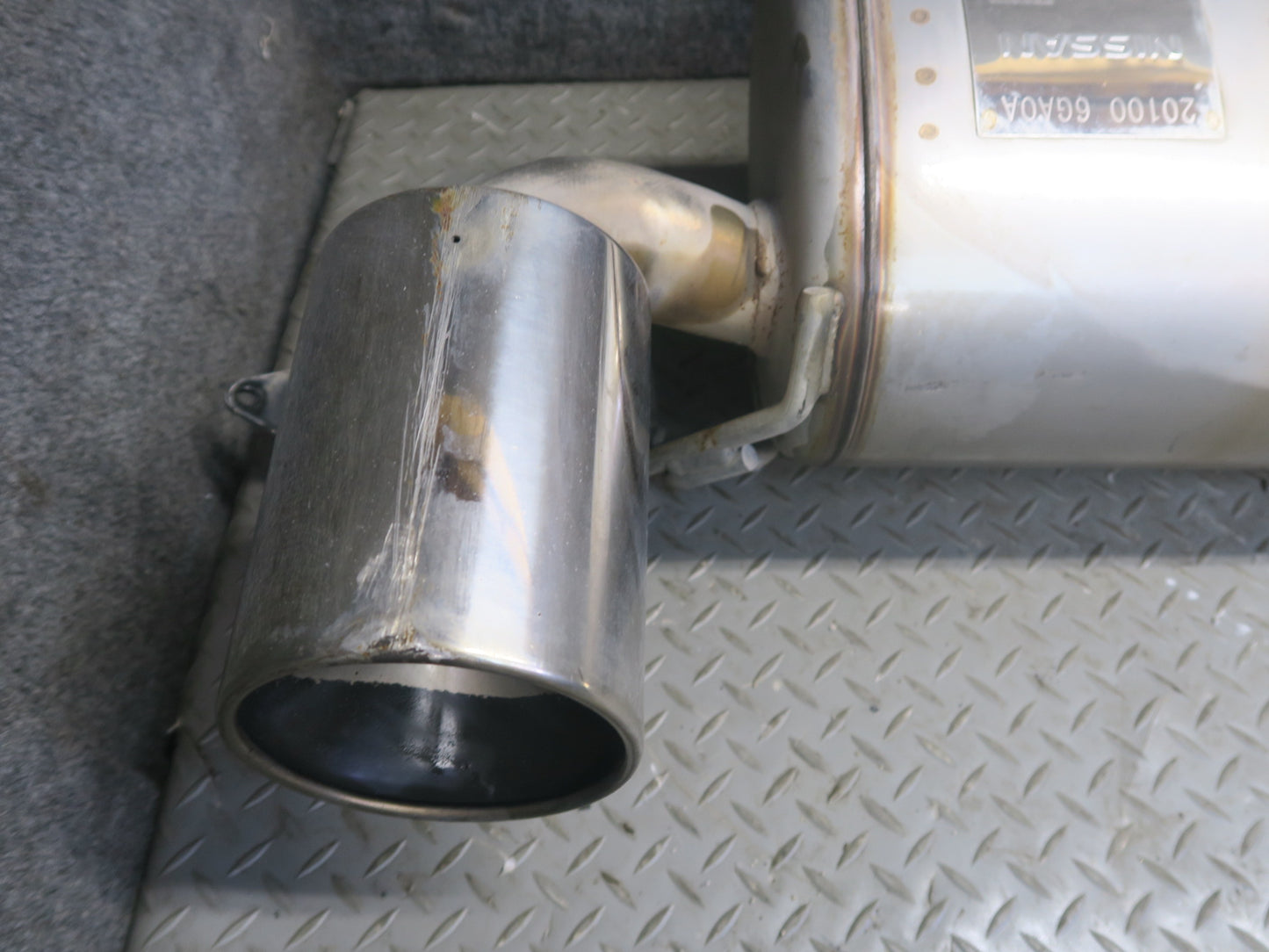 15-20 Nissan Z34 370Z Nismo Rear Exhaust Muffler w Tips 20100-6GA0A OEM