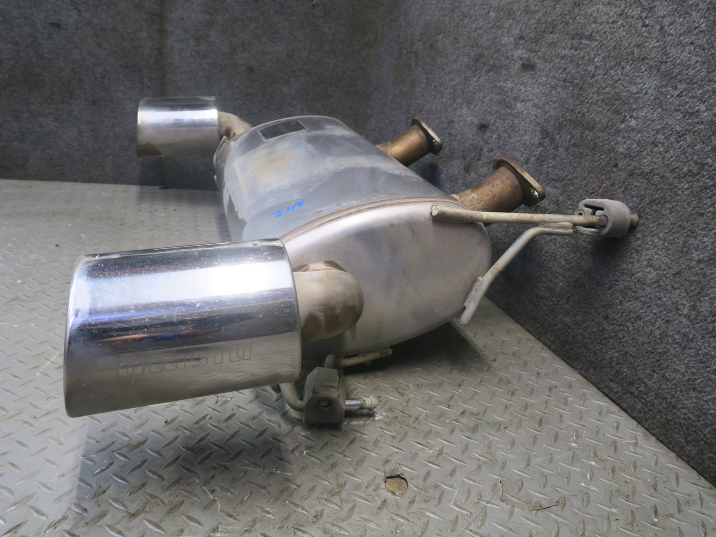 15-20 Nissan Z34 370Z Nismo Rear Exhaust Muffler w Tips 20100-6GA0A OEM