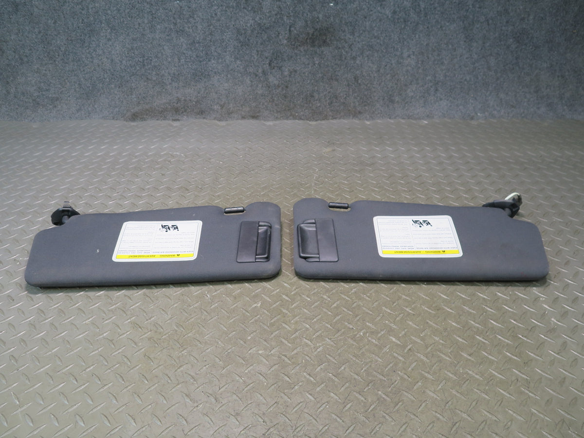 09-20 Nissan Z34 370Z Coupe Set of 2 Front Right & Left Sun Visor Black OEM