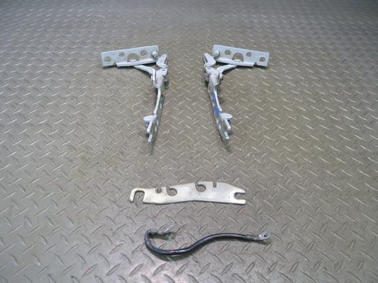 97-03 BMW E39 540i Front Left & Right Hood Bonnet Hinge Set Silver OEM