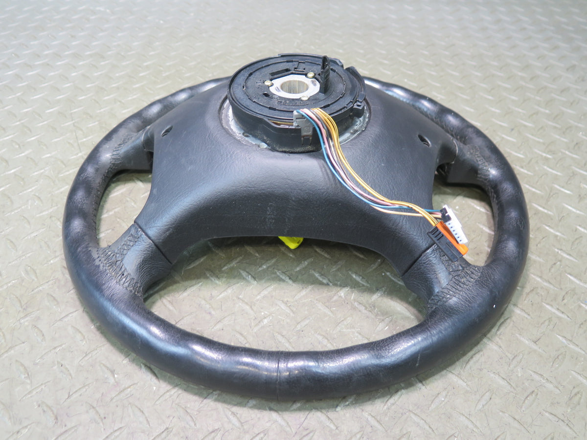97-99 BMW E39 540i 4 Spoke Leather Steering Black 1094259 Damaged