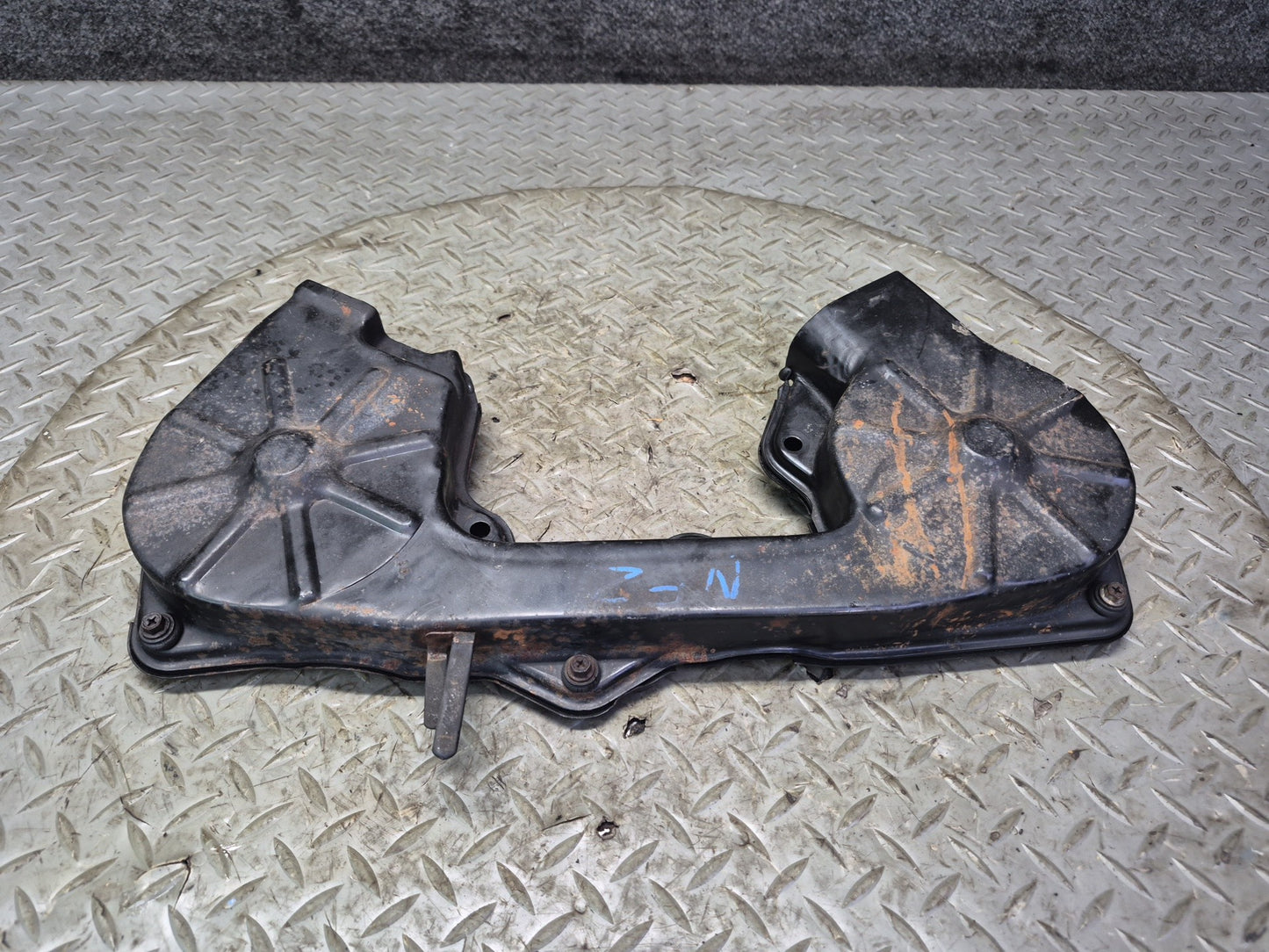 84-86 Nissan Z31 300ZX VG30E NA Set of 2 Engine Timing Belt Cover  OEM