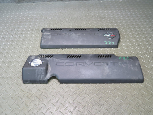92-93 Chevrolet Corvette C4 V8 5.7L LT1 Left & Right Fuel Rail Covers OEM