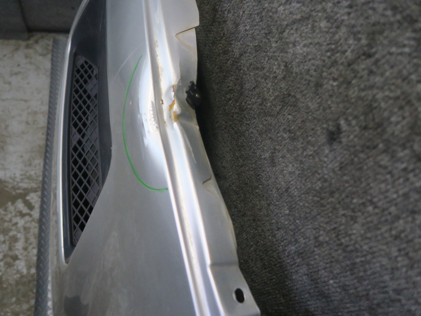 05-06 Dodge RAM SRT10 DR Front Hood Bonnet Shell Panel Bright Silver Damaged