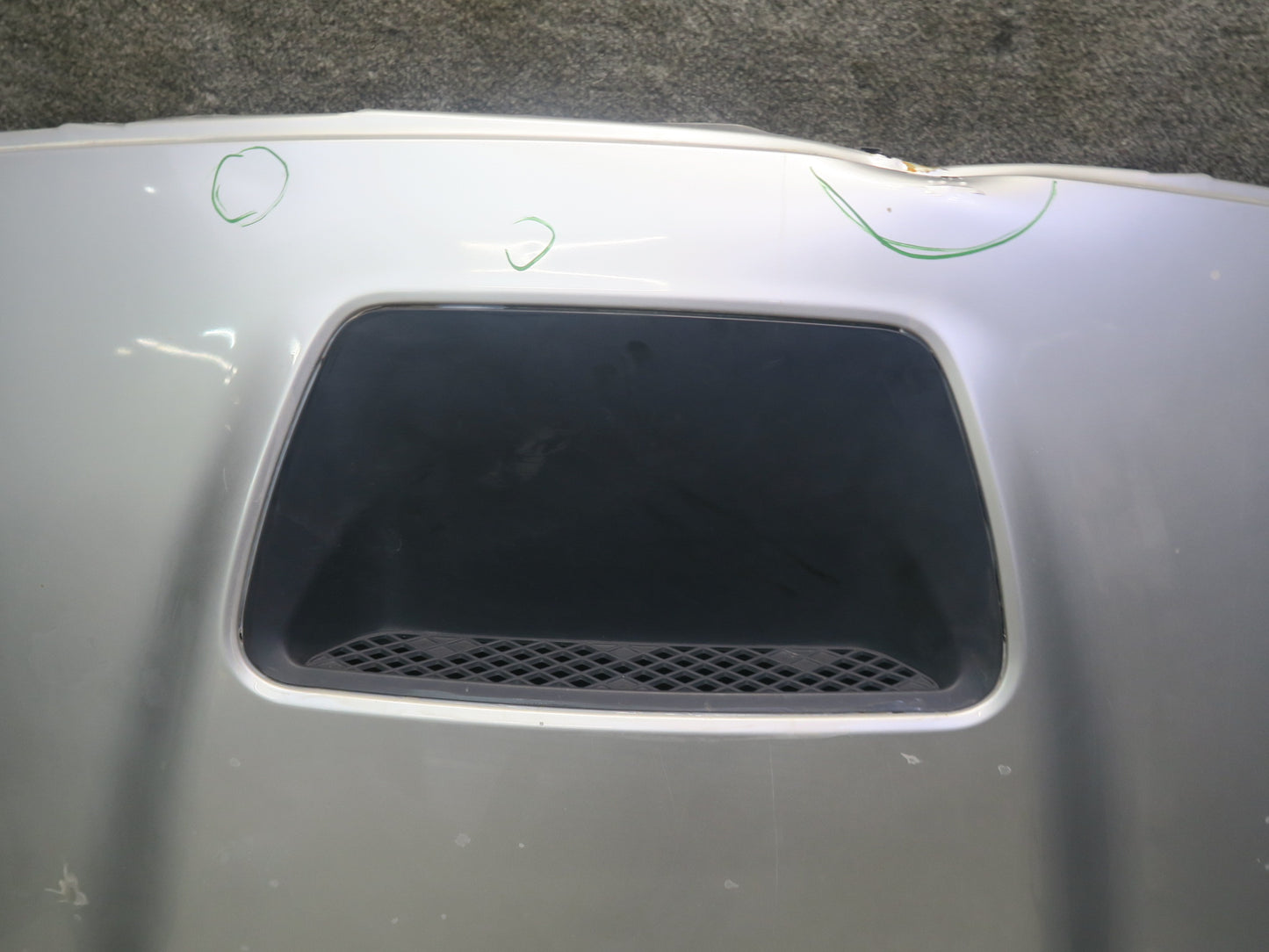 05-06 Dodge RAM SRT10 DR Front Hood Bonnet Shell Panel Bright Silver Damaged