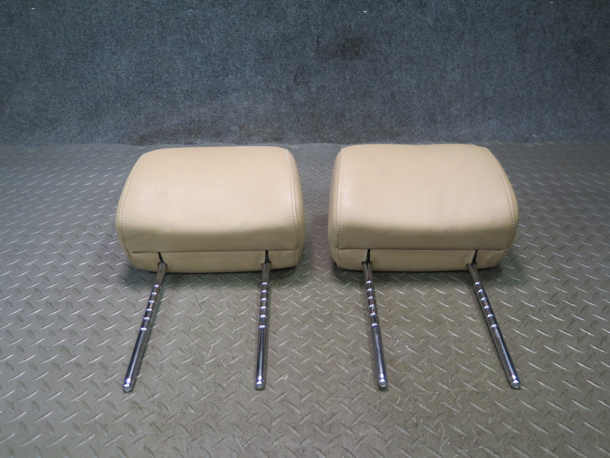 96-99 BMW E36 318iC 328iC Set of 2 Front Left & Right Seat Leather Headrest OEM