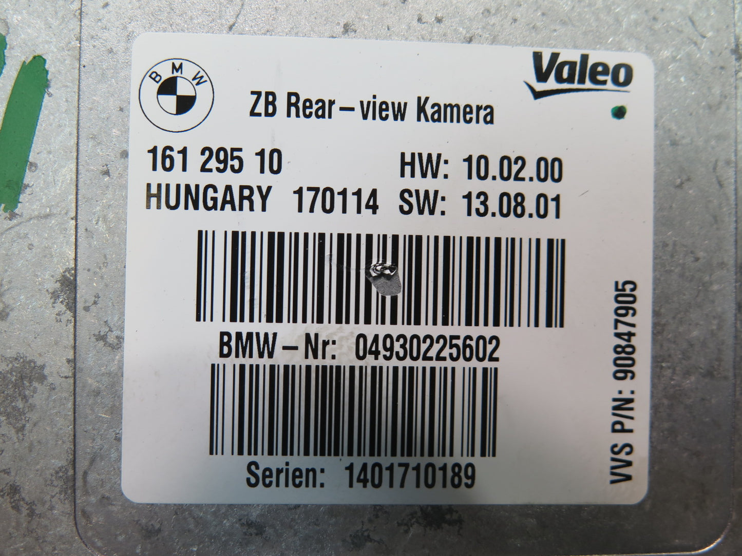 2011-2016 BMW F10 M5 Rear View Backup Reverse Camera Control Module 9084790