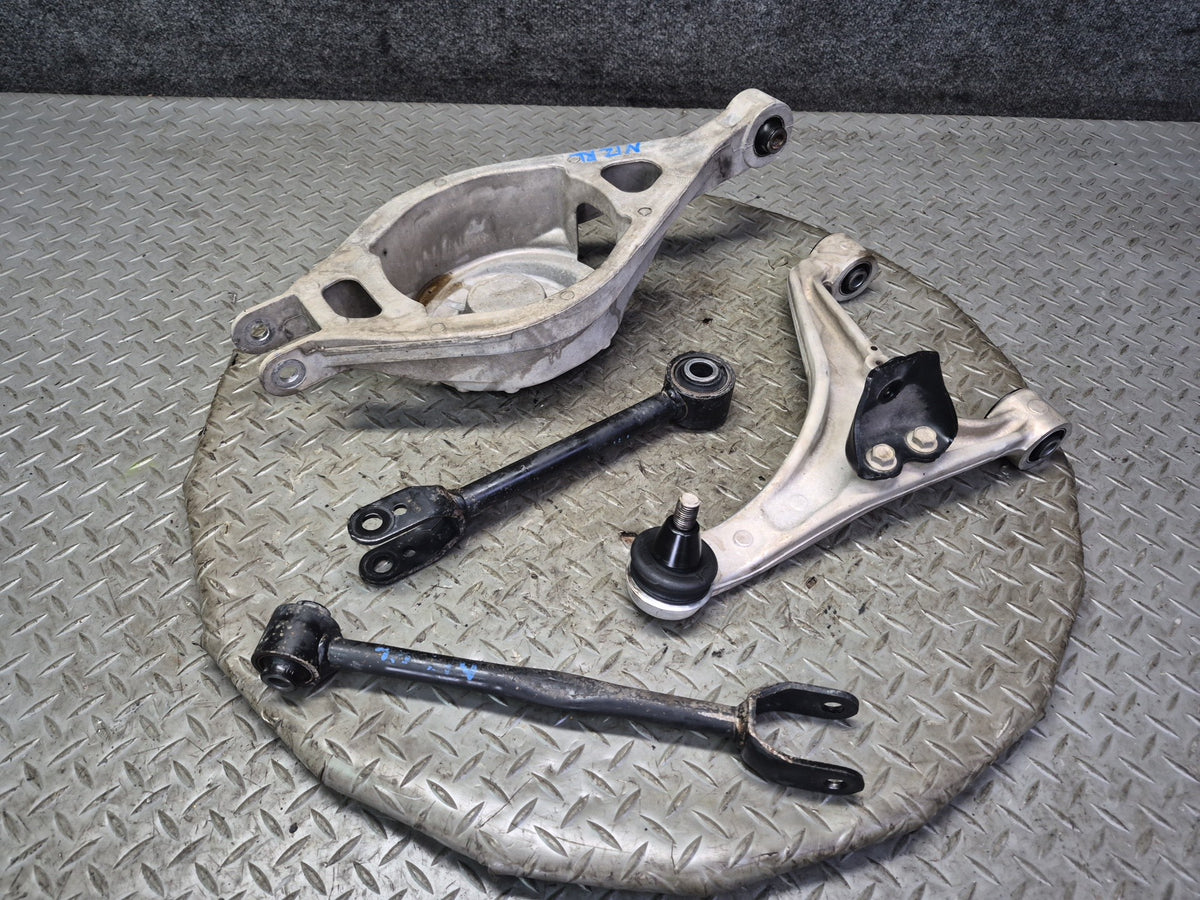 09-20 Nissan 370Z Z34 Set of 4 Rear Left Upper & Lower Control Arm OEM