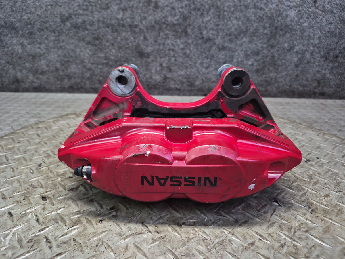10-20 Nissan Z34 370Z Front Left Sport Brake Caliper Akebono OEM