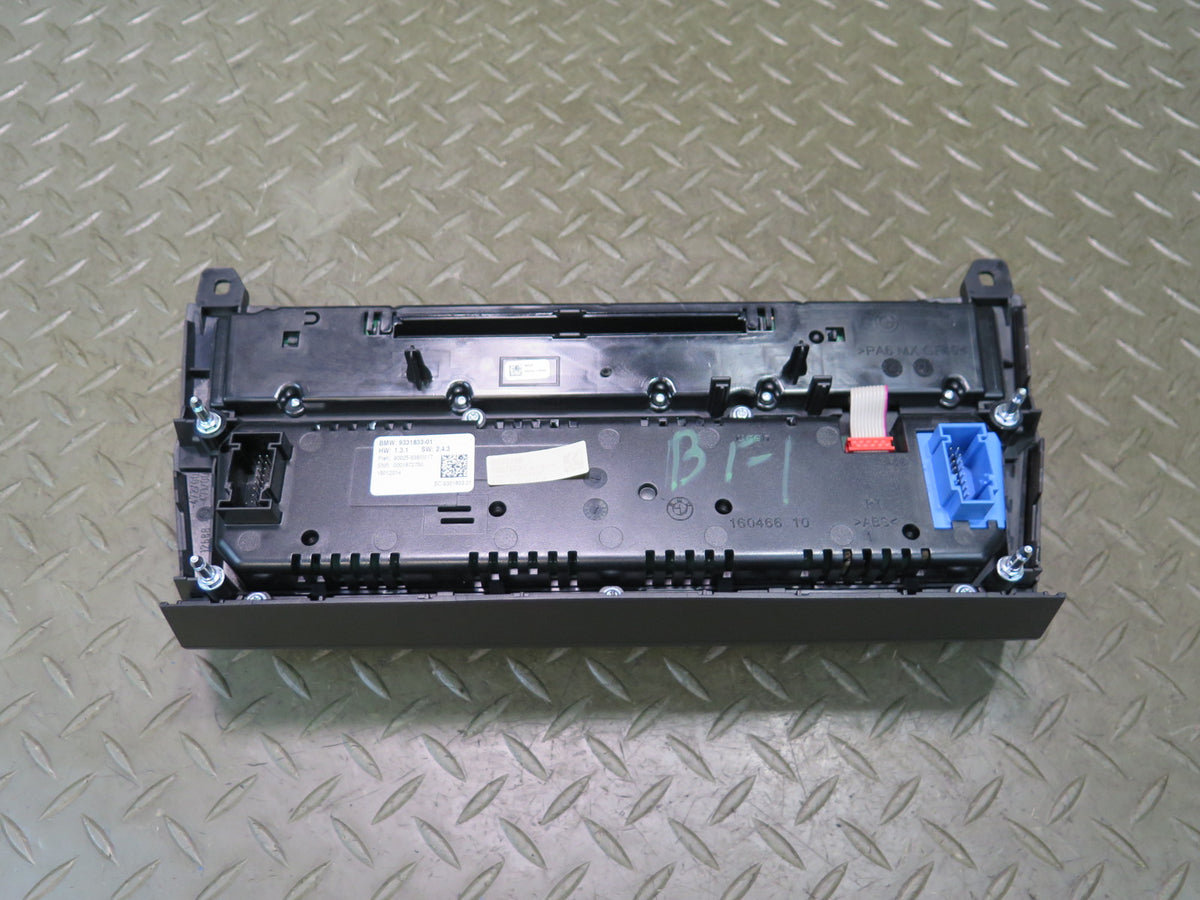 2012-2016 BMW F10 M5 A/C Heater Climate & Radio Control Switch Panel 9331833