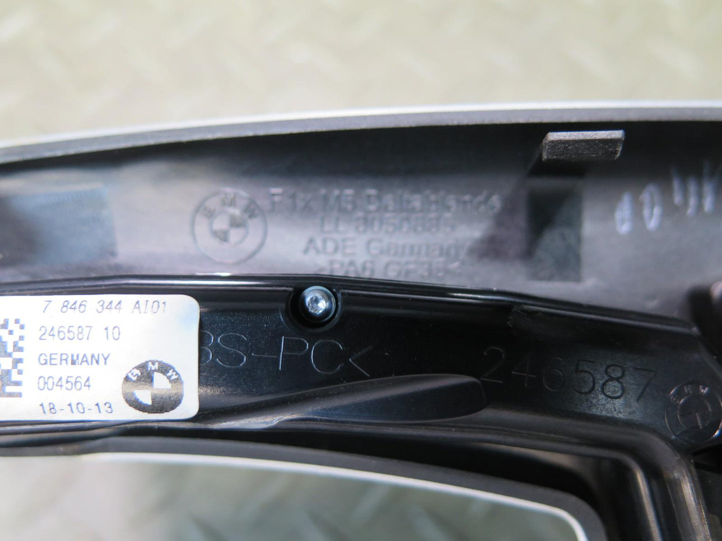 2011-2016 BMW F07 F10 M5 Center Console Trim Bezel Panel w Switches 7846344