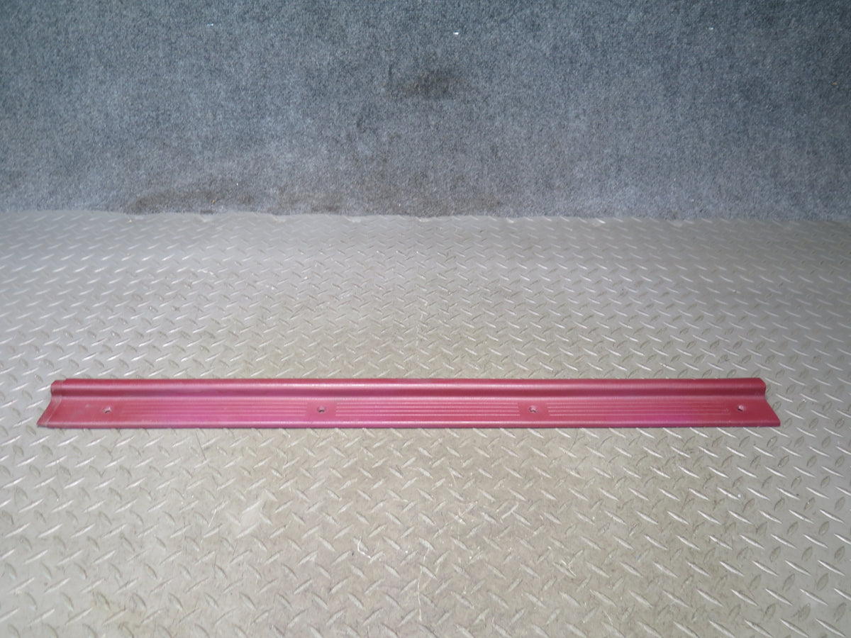 84-89 Nissan Z31 300ZX 2+0 Left Door Scuff Sill Plate Trim RED OEM