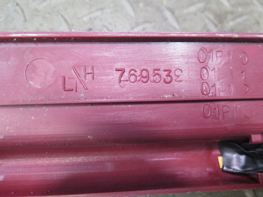 84-89 Nissan Z31 300ZX 2+0 Left Door Scuff Sill Plate Trim RED OEM