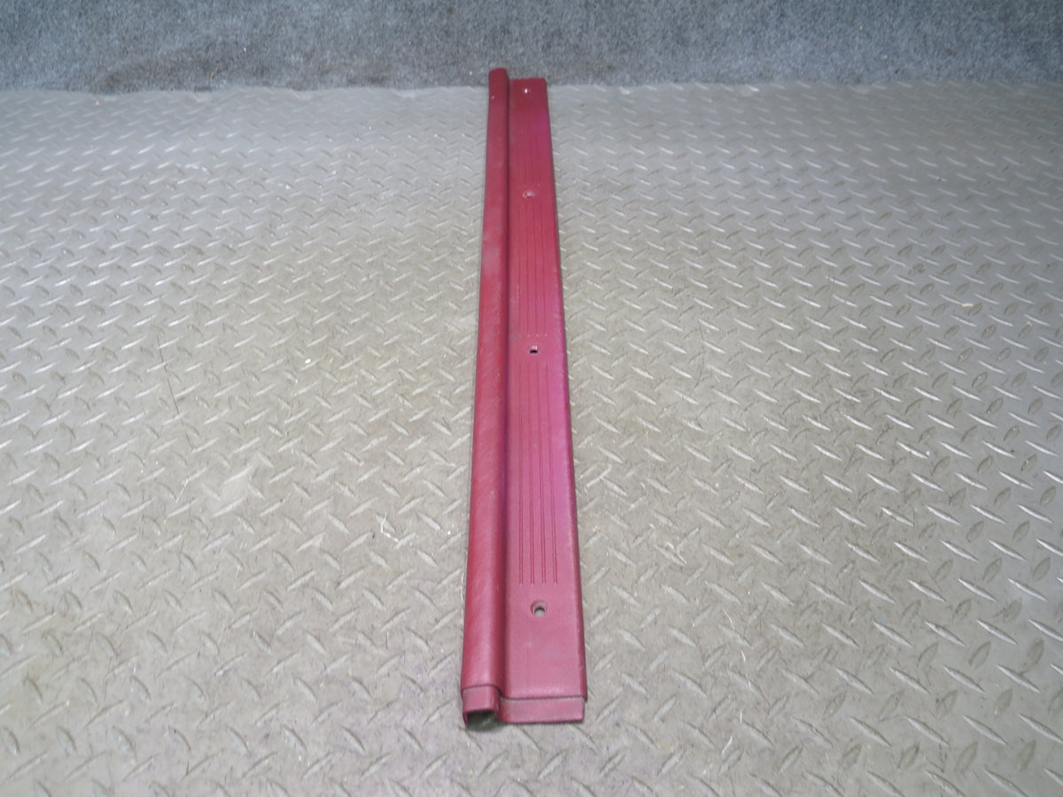 84-89 Nissan Z31 300ZX 2+0 Left Door Scuff Sill Plate Trim RED OEM
