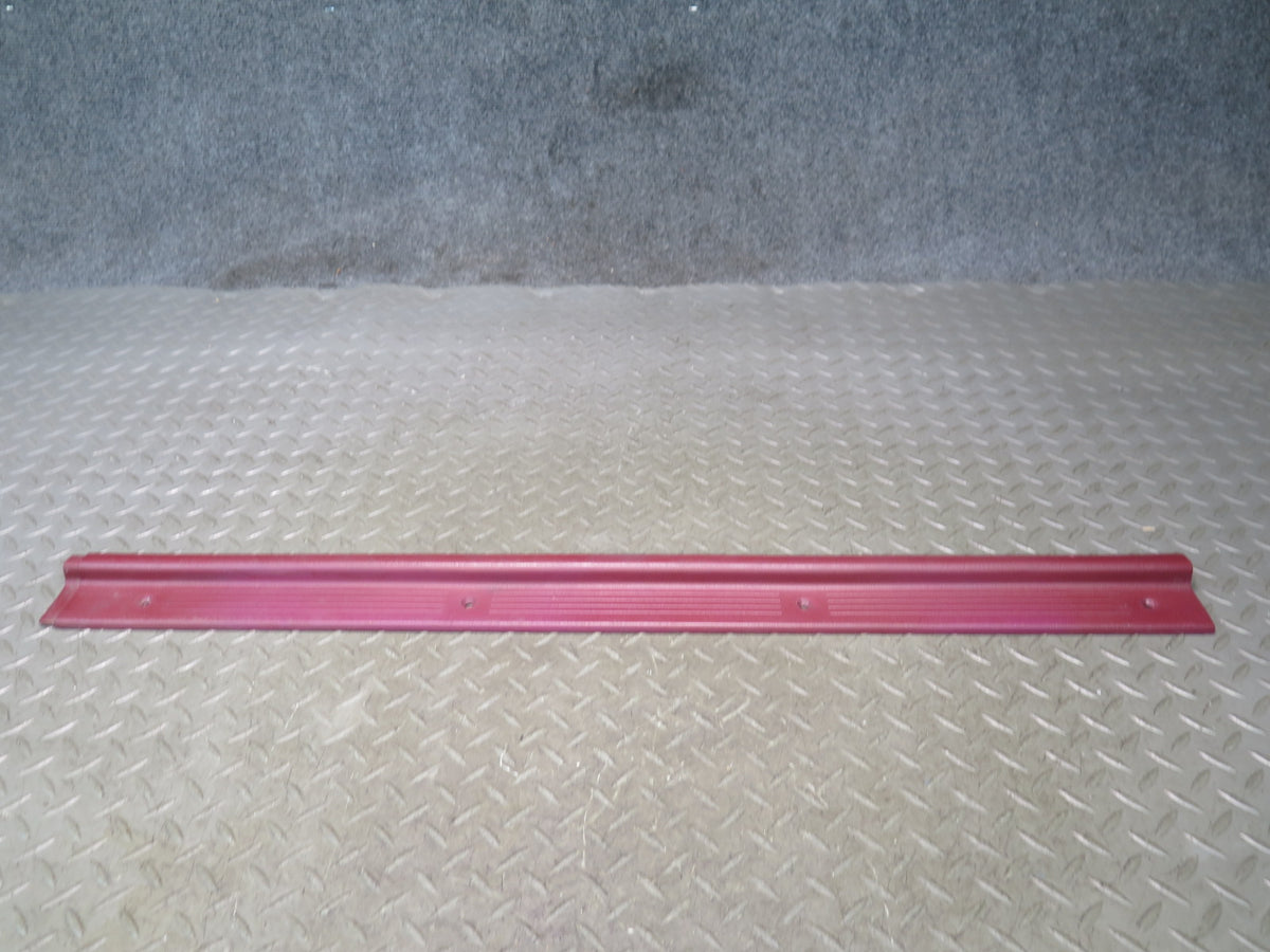 84-89 Nissan Z31 300ZX 2+0 Left Door Scuff Sill Plate Trim RED OEM