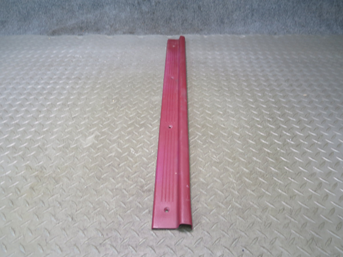 84-89 Nissan Z31 300ZX 2+0 Left Door Scuff Sill Plate Trim RED OEM